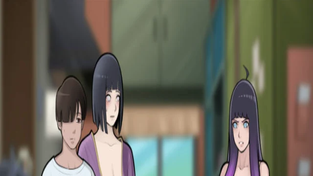 Konoha Milfs 多角色分支剧情对话场景截图